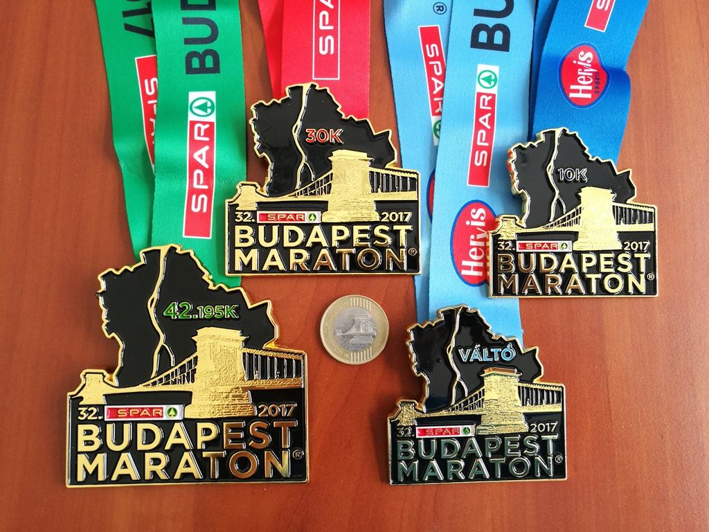 Nagyon szépek a 32. SPAR Budapest Maraton idei érmei