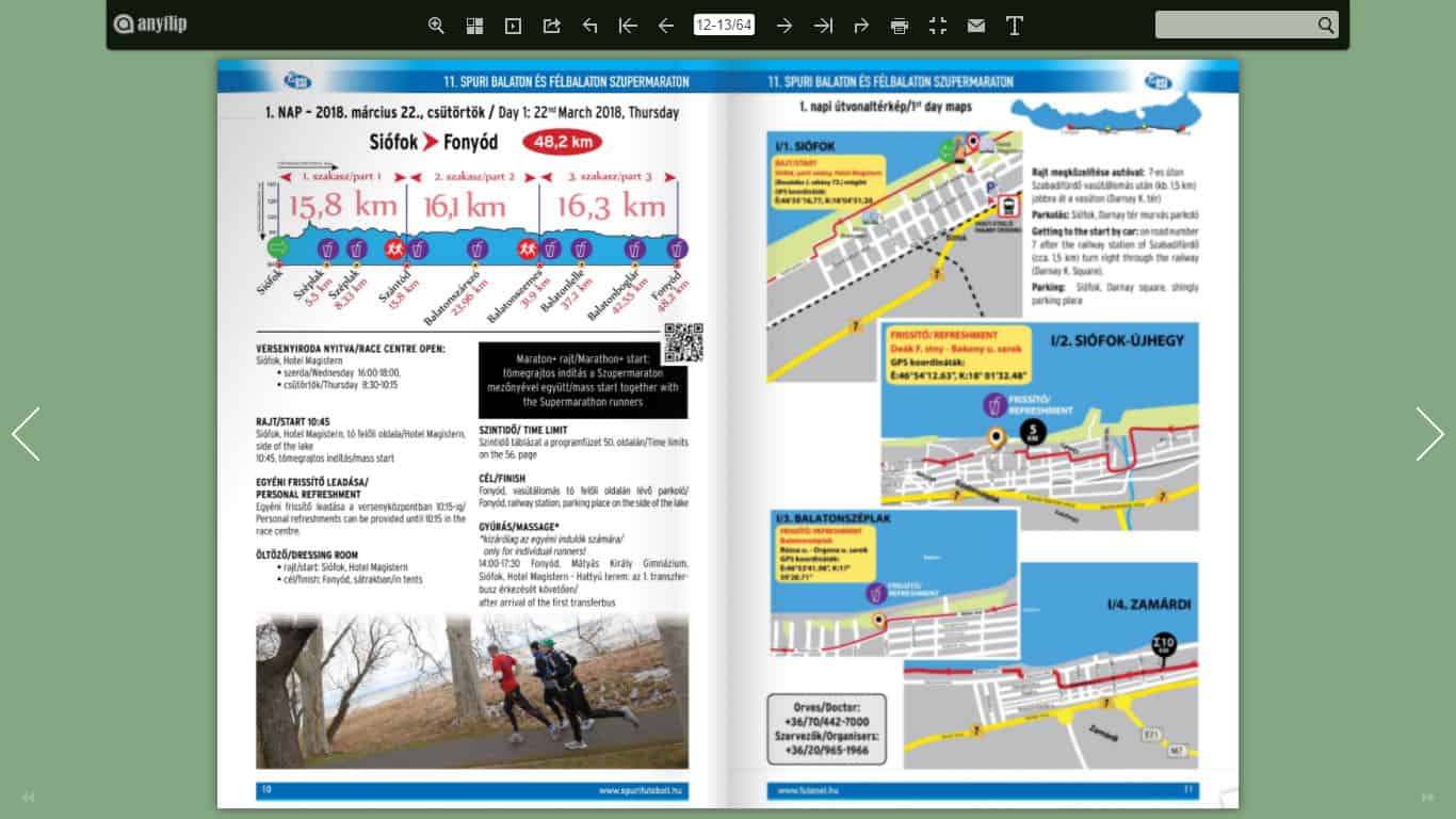 Programfüzet a 11. Spuri Balaton Szupermaratonhoz