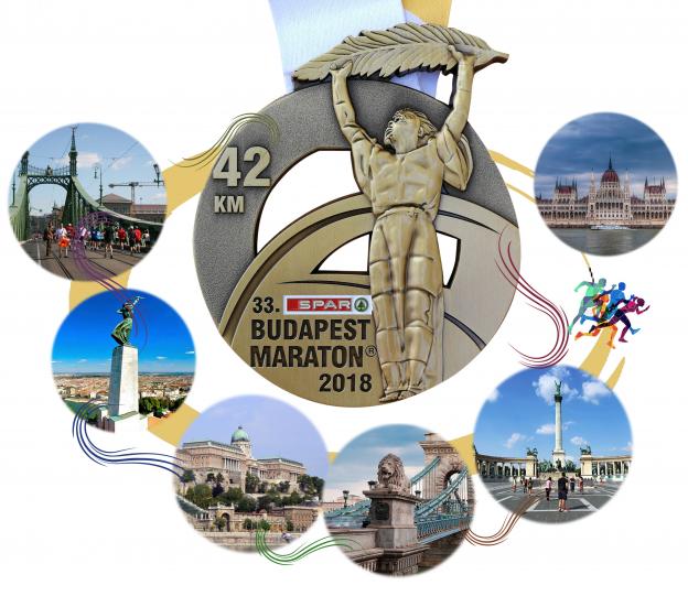 A 33. SPAR Budapest Maraton Fesztivál érme