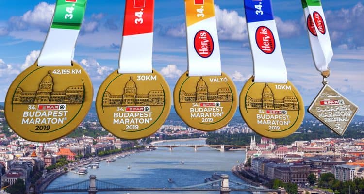 A 34. SPAR Budapest Maraton Fesztivál érmei